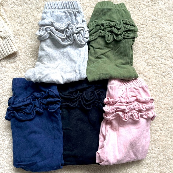 12-18 Month Fall Bundle - Baby Girl Pants/Long Sleeve/Sweater - Picture 2 of 4